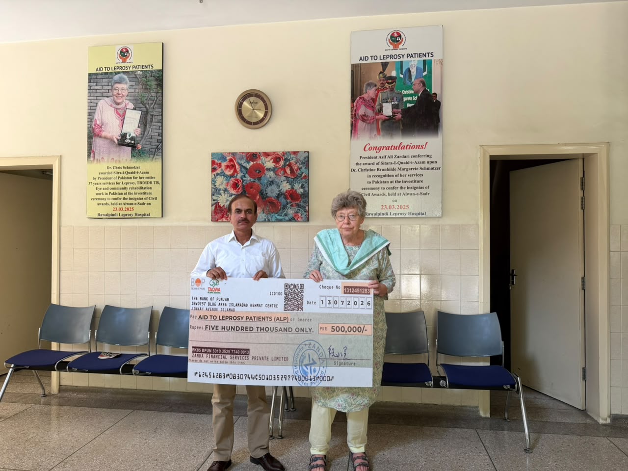 Zanda Financial Services Donates PKR 500,000 to Rawalpindi Leprosy Hospital — Giving Back to Pakistan